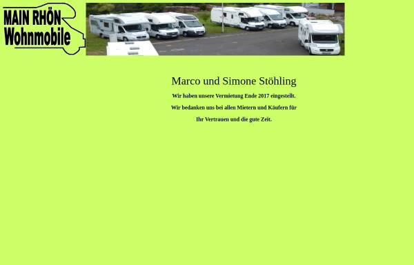 Vorschau von www.stoehling.de, Main Rhön Wohnmobile, Marco Stöhling