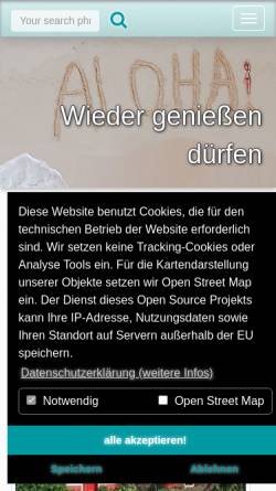 Vorschau der mobilen Webseite www.ihden.reisen, Susanne-Ihden-Reisen e.K.