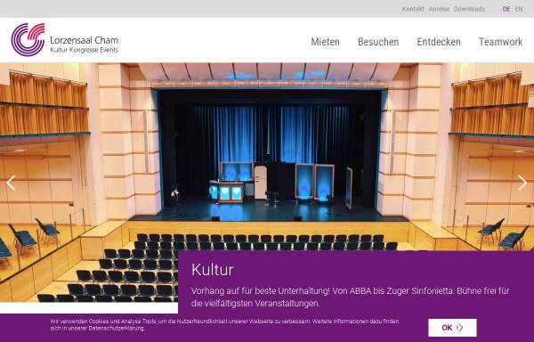 Vorschau von www.lorzensaal.ch, Lorzensaal Cham