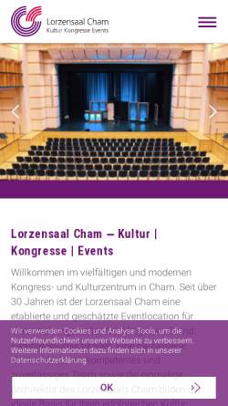 Vorschau der mobilen Webseite www.lorzensaal.ch, Lorzensaal Cham