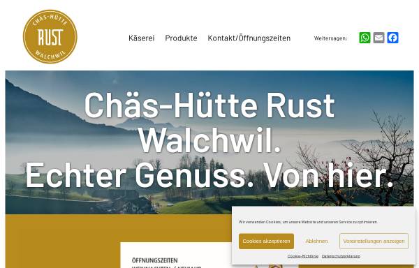 Chäs-Hütte Rust - Käsereibetrieb und Ferienhaus