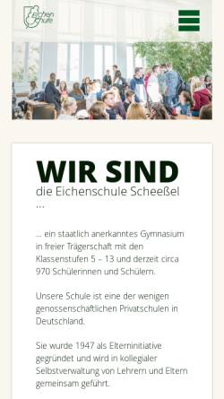 Vorschau der mobilen Webseite www.eichenschule.de, Eichenschule