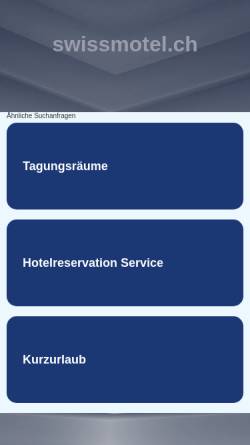 Vorschau der mobilen Webseite www.swissmotel.ch, Swissmotel, Zug
