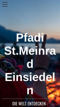 Vorschau der mobilen Webseite www.pfadieinsiedeln.ch, St. Meinrad