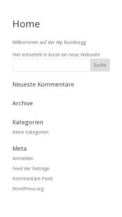 Vorschau der mobilen Webseite www.ruodisegg.ch, Alpwirtschaft Ruodisegg