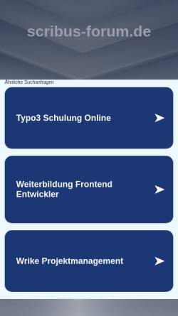 Vorschau der mobilen Webseite www.scribus-forum.de, Scribus-Forum