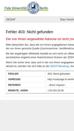 Vorschau der mobilen Webseite userpage.fu-berlin.de, SPSS Flash Tutorials