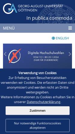 Vorschau der mobilen Webseite www.statoek.wiso.uni-goettingen.de, Einführung in R