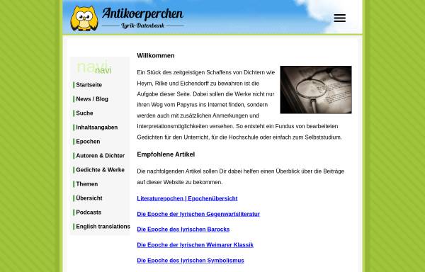 Vorschau von www.antikoerperchen.de, Antikörperchen
