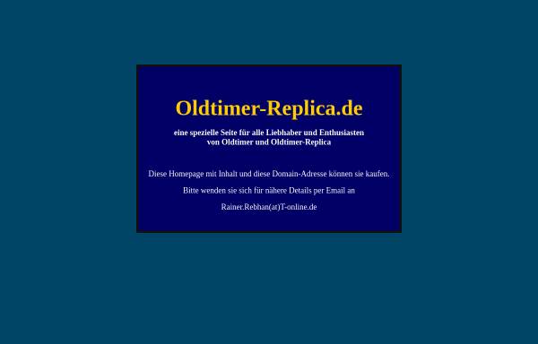Vorschau von www.oldtimer-replica.de, Oldtimer-Replica