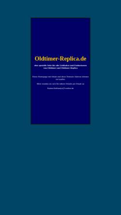 Vorschau der mobilen Webseite www.oldtimer-replica.de, Oldtimer-Replica