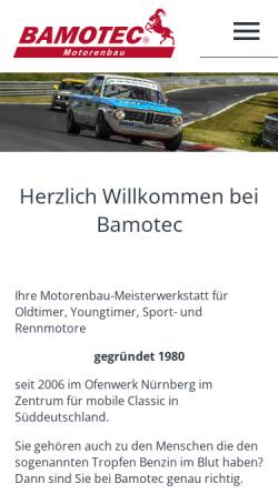 Vorschau der mobilen Webseite www.bamotec.de, Batotec