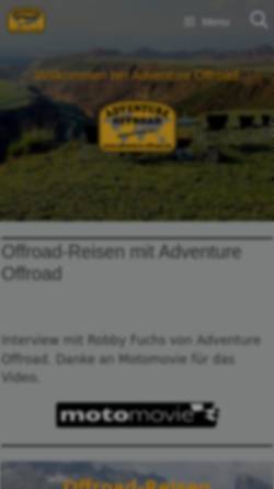 Vorschau der mobilen Webseite adventure-offroad.de, Adventure Off Road Club e.V.