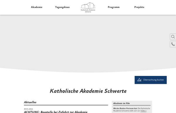 Vorschau von www.akademie-schwerte.de, Katholische Akademie Schwerte