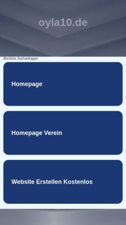 Vorschau der mobilen Webseite chinchilla.oyla10.de, Chinchillas aus Nürnberg