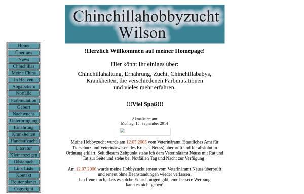 Vorschau von www.chinchillahobbyzuchtwilson.de, Steffi's Chinchillas