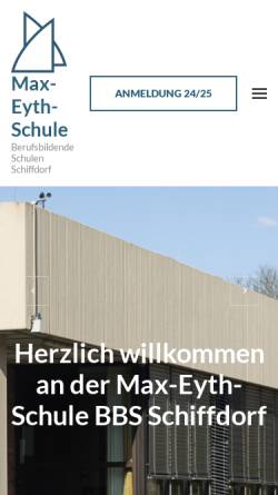 Vorschau der mobilen Webseite www.mes-schiffdorf.de, Max-Eyth-Schule Schiffdorf