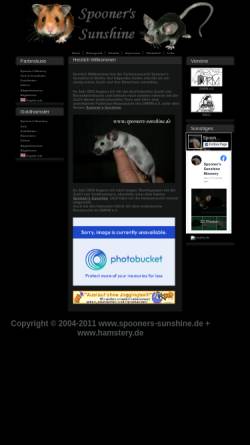 Vorschau der mobilen Webseite www.spooners-sunshine.de, Farbmauszucht Spooner's Sunshine