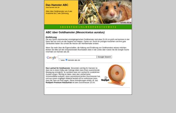 Vorschau von www.hamster-abc.de, Hamster ABC