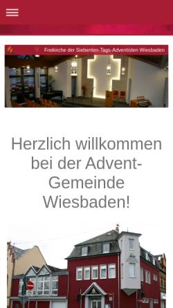 Vorschau der mobilen Webseite www.adventgemeinde-wiesbaden.de, Adventgemeinde Wiesbaden