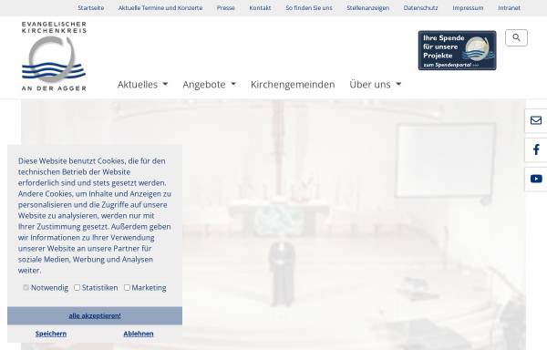 Vorschau von www.ekagger.de, Ev. Kirchenkreis an der Agger
