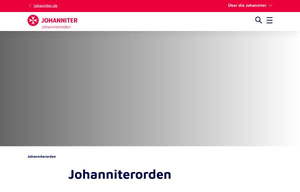 Vorschau von www.johanniter.de, Der Johanniterorden