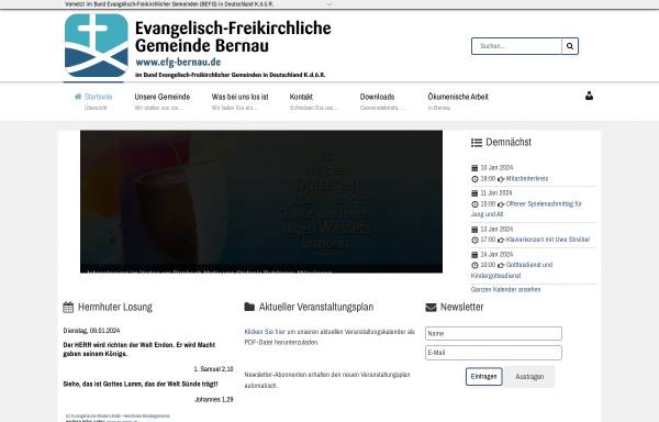 Vorschau von www.efg-bernau.de, Evangelisch-Freikirchliche Gemeinde Bernau