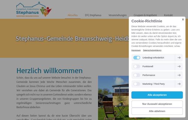 Vorschau von www.stephanus-online.de, Evangelisch-Freikirchliche Gemeinde Braunschweig-Heidberg (Stephanus-Gemeinde)