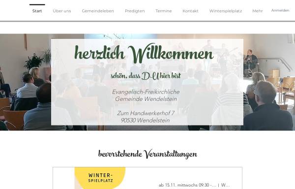 Vorschau von www.efgw.de, Evangelisch-Freikirchliche Gemeinde Großschwarzenlohe