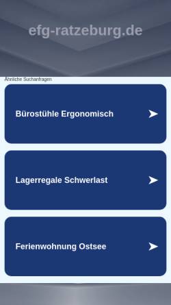 Vorschau der mobilen Webseite efg-ratzeburg.de, Evangelisch-Freikirchliche Gemeinde Ratzeburg