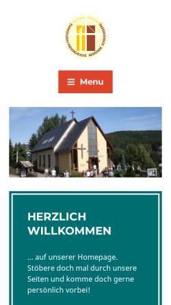 Vorschau der mobilen Webseite www.bapsch.de, Evangelisch-Freikirchliche Gemeinde Schmiedeberg