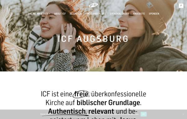 Vorschau von www.icf-augsburg.de, ICF Augsburg