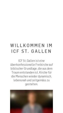Vorschau der mobilen Webseite www.icf-sg.ch, icf Sankt Gallen