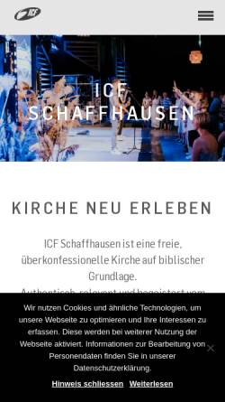 Vorschau der mobilen Webseite www.icf-sh.ch, icf Schaffhausen