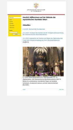 Vorschau der mobilen Webseite www.nuntiatur.at, Apostolische Nuntiatur in Österreich