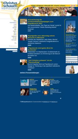 Vorschau der mobilen Webseite www.papstbesuch.at, Papstbesuch.at - Auf Christus schauen