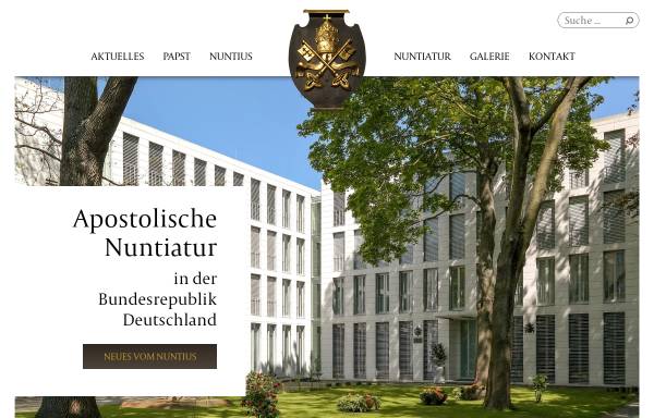 Vorschau von www.nuntiatur.de, Apostolische Nuntiatur in der Bundesrepublik Deutschland