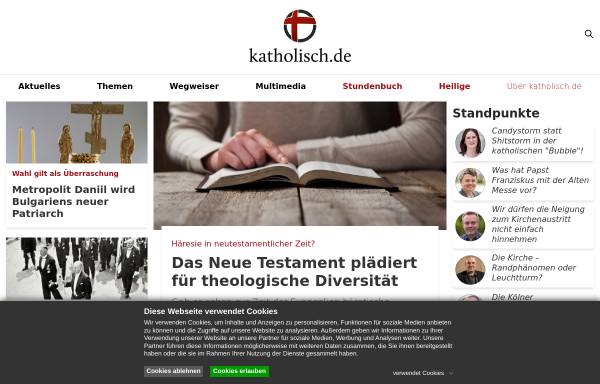 Vorschau von www.katholisch.de, Katholische Kirche in Deutschland