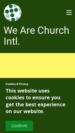Vorschau der mobilen Webseite www.we-are-church.org, Wir sind Kirche: WSK