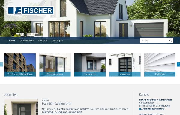 Vorschau von www.fischer-schladen.de, Fischer Fenster + Türen GmbH