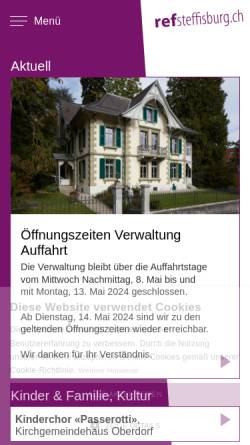 Vorschau der mobilen Webseite www.kirchesteffisburg.ch, Amische auf Besuch