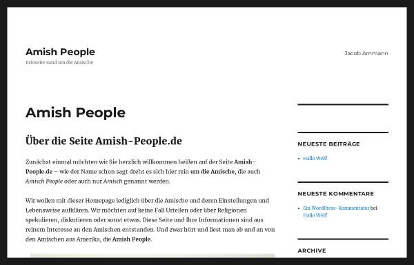 Vorschau von amish-people.de, Amish People
