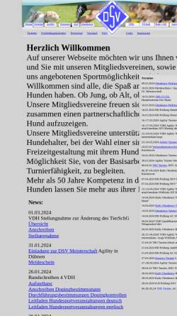 Vorschau der mobilen Webseite www.dsv-dog.de, Deutscher Sporthund Verband e.V.