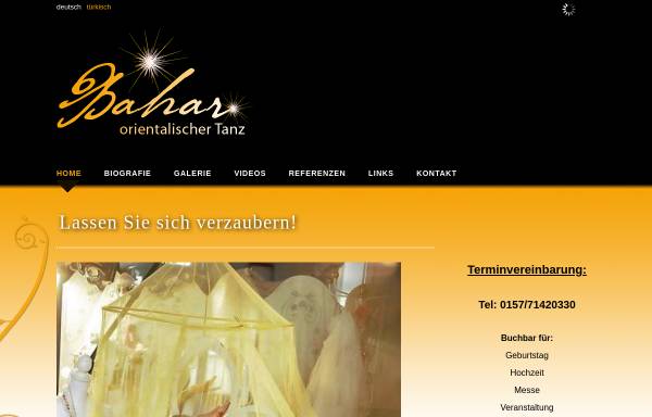 Vorschau von www.bauchtanz.name, Bauchtanzvermittlungsportal