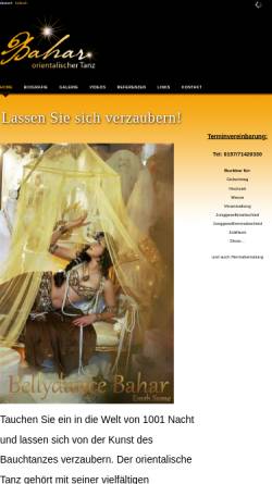 Vorschau der mobilen Webseite www.bauchtanz.name, Bauchtanzvermittlungsportal