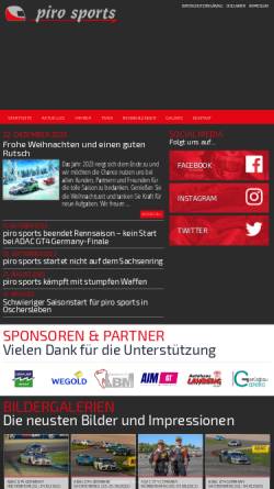 Vorschau der mobilen Webseite www.piro-sports.de, Piro Sports