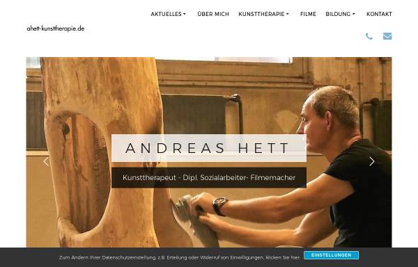 Vorschau von www.ahett-kunsttherapie.de, Hett, Andreas