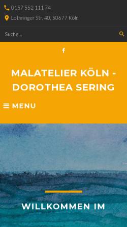 Vorschau der mobilen Webseite malatelier.info, Sering, Dorothea