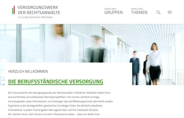 Vorschau von www.vsw-ra-nw.de, Versorgungswerk der Rechtsanwälte im Lande Nordrhein-Westfalen