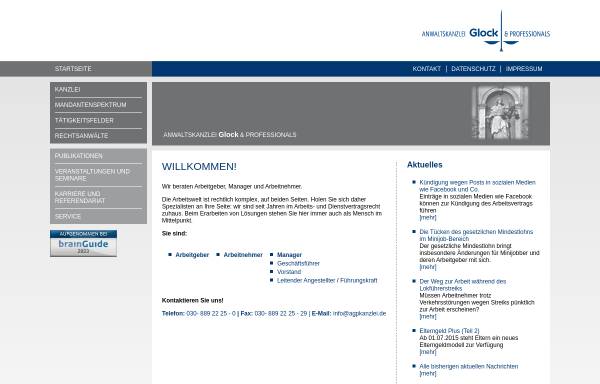 Vorschau von www.agpkanzlei.de, Abeln, Glock & Partner
